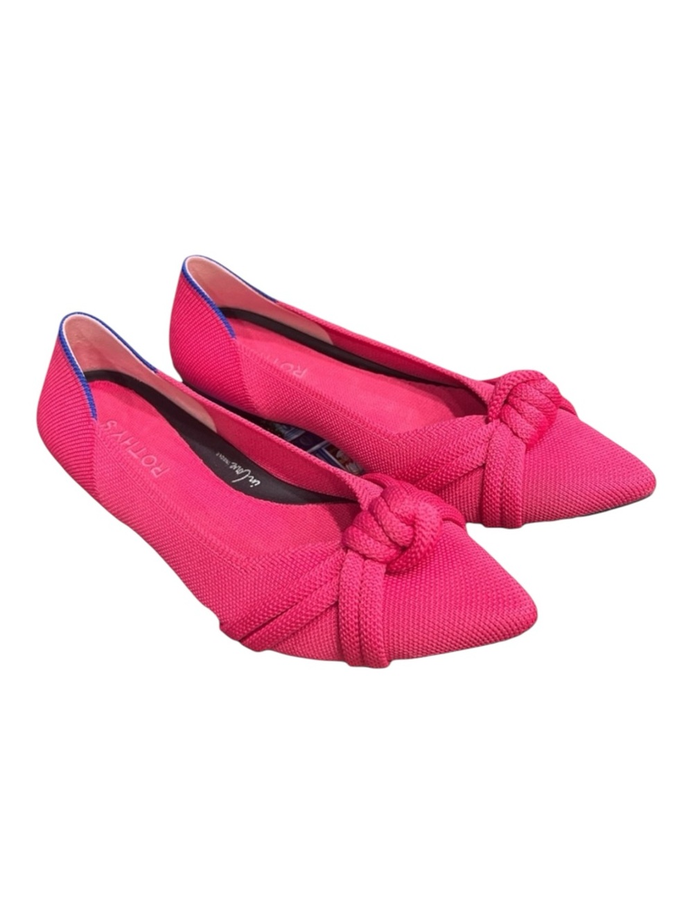 Rothy's The Knot Point II women's pointed-toe flats Starfish Pink SZ 9 (New)